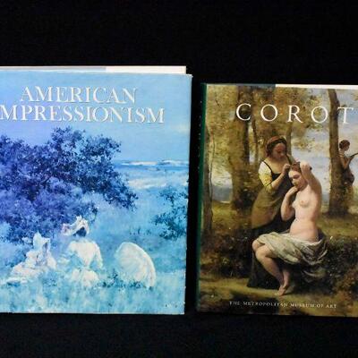 2 Art Books - Corot & American Impressionism