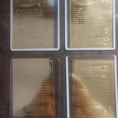 Laser Line 23K Gold trading Cards
