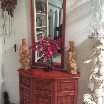 Credenza with mirror