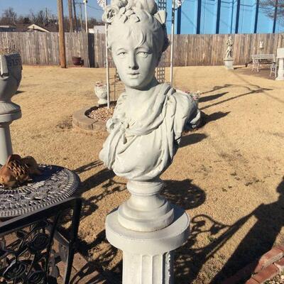 Bust on pedestal