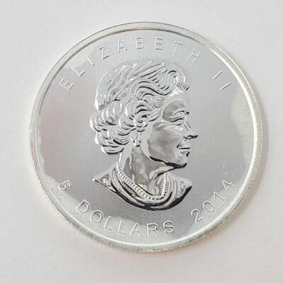 #80 â€¢ 1oz 2014 Canada $5 Bald Eagle .9999 Pure Silver Coin
