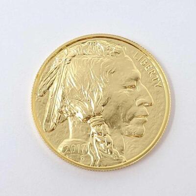 #60 â€¢ 1oz 2017 Buffalo $50 .9999 Fine Gold Coin