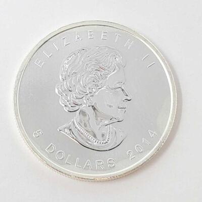 #82 â€¢ 1oz 2014 Canada $5 Bald Eagle .9999 Pure Silver Coin
