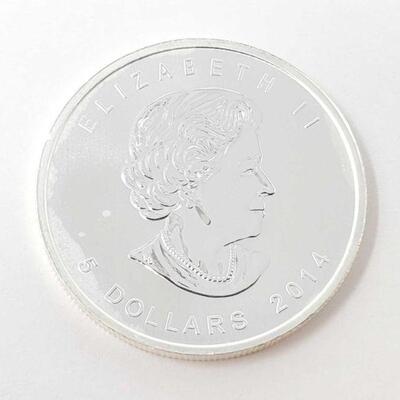 #88 â€¢ 1oz 2014 Canada $5 Bald Eagle .9999 Pure Silver Coin