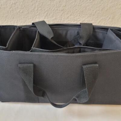 Tactical Travel Bag- 2 Zippered Sides & Removable Velcro Inserts