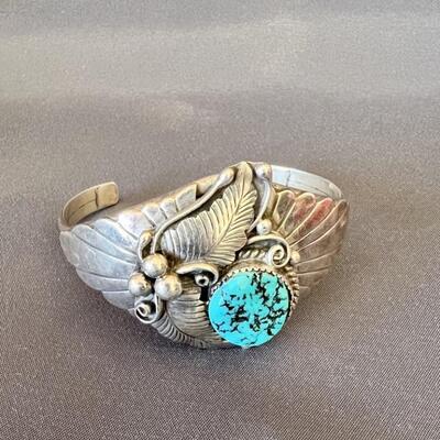 Sterling and Turquoise Bracelet is 31.2 grams