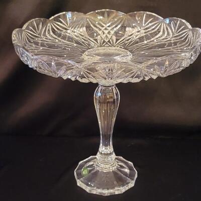 Shannon Irish Lead Crystal Footed Cake Plate