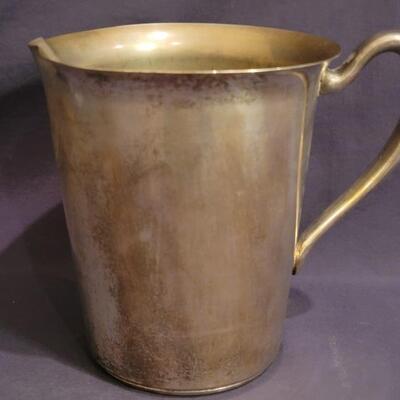 Silver Plate over Copper 7in Pitcher