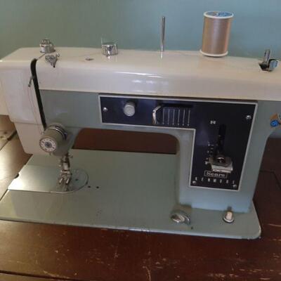 Sears Kenmore sewing machine and stand
