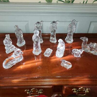 Waterford crystal nativity