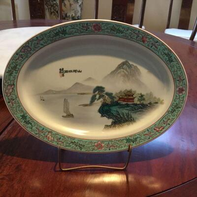 14.1/8 in Jingdezhen porcelain platter