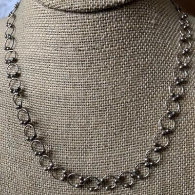 Sterling Silver Linked Chain Necklace