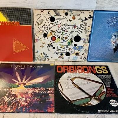 Lot of 5 Albums: Eagles, Led Zeppelin, Orbison, REO Speedwagon, & Supertramp