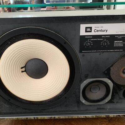 JBL Century L100 speakers with Audrey foam panels, pair