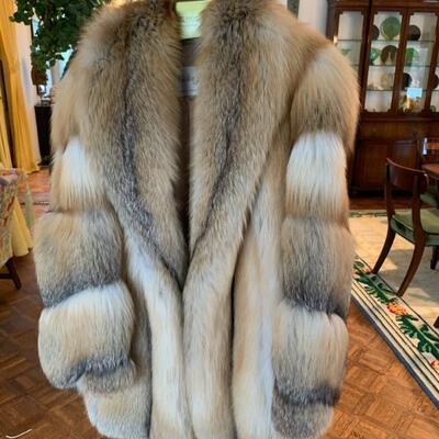 fox jacket, small tear