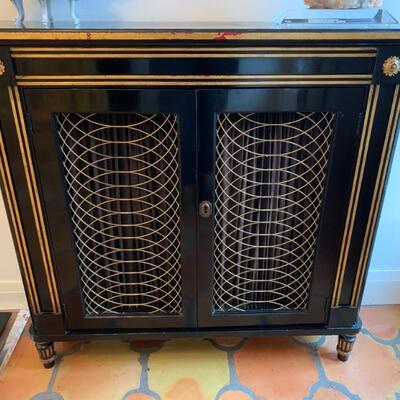black lacquered hall table cabinet