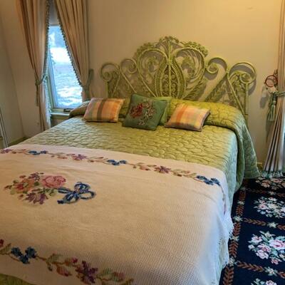 ivory and green bedroom set