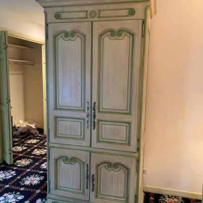 ivory and green bedroom set