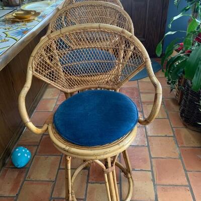 rattan bar stools