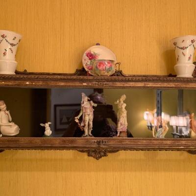 French style hanging wall shelf