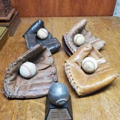 #1446 â€¢ 1950's Baseball Gloves