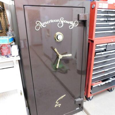 AMSECURITY Gun safe with dial lock. 60 minute fire rating. Model SF6032 (bring a ratchet set to remove floor bolts)