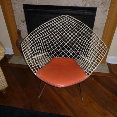 Mid Century Modern 1950'S Knoll Bertoia Diamond Chair