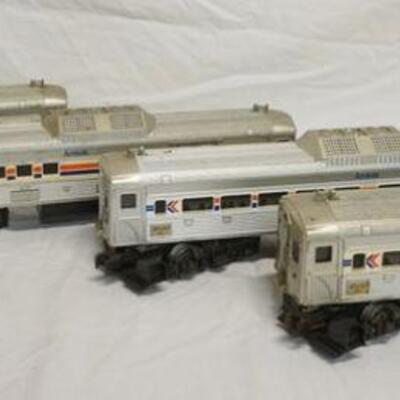 1003	4 LIONEL AMTRACK TRAIN CARS, 8868, 8869, 8870, & 8871

