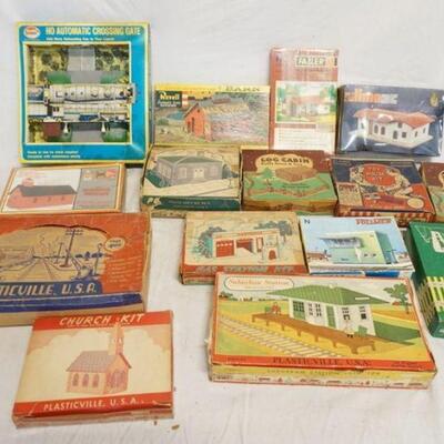 1359	LARGE LOT OF MODEL BUILDING KITS INCLUDES BACHMANN PLASTICVILLE, MODEL POWER, NEW ENGLAND MODELS, FALLER, LIMA, VOLLMER & REVELL
