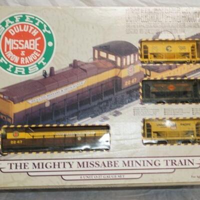 1018	K-LINE *THE MIGHTY MISSABE MINING TRAIN* O27 GAUGE MODEL TRAIN SET W/ ORIGINAL BOX
