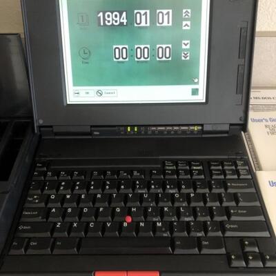 IBM Thinkpad with Chords & (Floppy Disk) Software