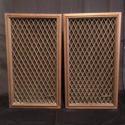 Vintage Mid Century Realistic Stereo Speakers