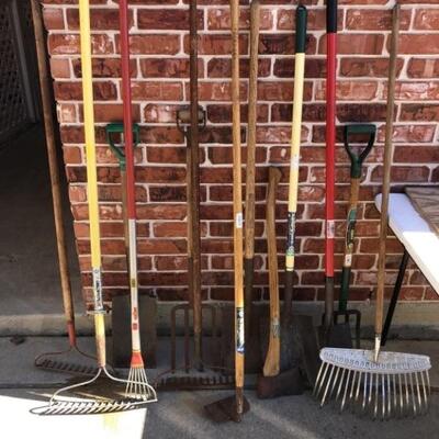 Lot of Yard and Garden Tools, as pictured