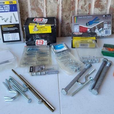 Assorted Screws, Bolts & Nails, Most are NIP
