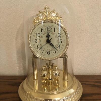 Domed Anniversary Clock, Stands 12in