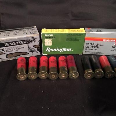 Various Shotgun Rounds: 12 ga. 14-Buck Shot,  2-6 Shot, 1-9 shot, & 10-4 Shot Turkey Loads