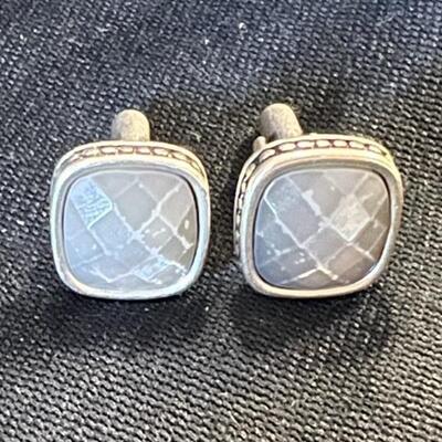 Cuff Links with Stone