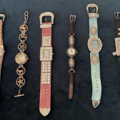 (6) Western Style Ladies Watches