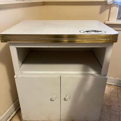 Metal, Double Sided Folding Kitchen Cart