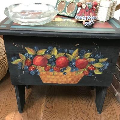 Hand Painted Storage Box