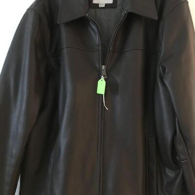 Cole Haan Mens Leather Jacket size 16