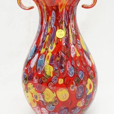 LARGE MURANO MILLEFIORI VASE