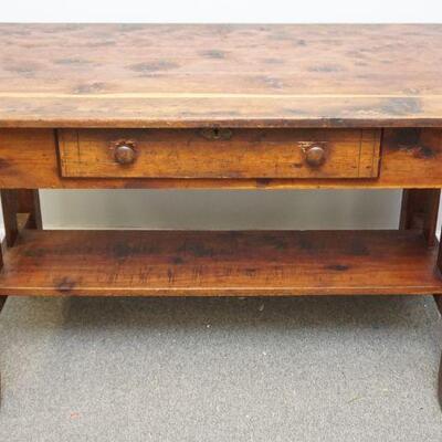 RUSTIC MISSION LIBRARY TABLE / DESK