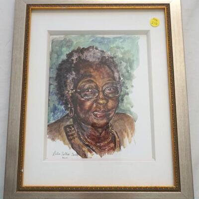 WATERCOLOR PORTRAIT BILLIE SUTTON SMITH