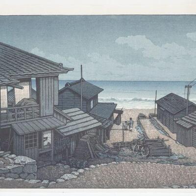 HASUI KAWASE CLOUDY DAY IN MIZUKI