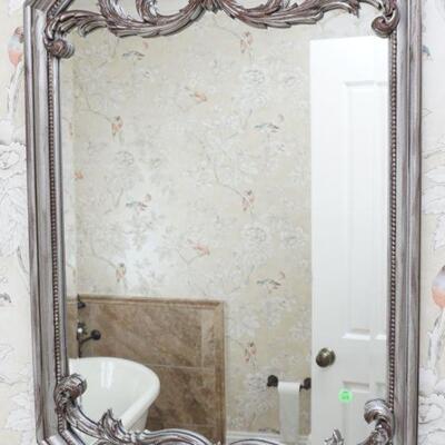 SILVER LEAF BEVELED MIRROR