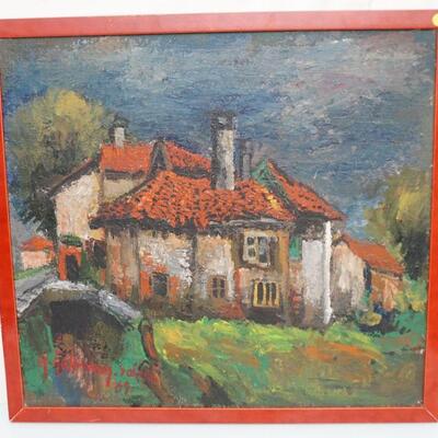 ROBERT HOFFMAN-SAPIA FAUVIST MID CENTURY OIL
