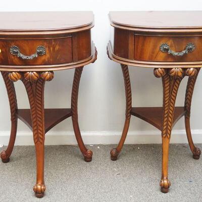 MATCHED PAIR FRENCH SIDE TABLES