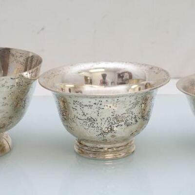 3 AMERICAN STERLING SILVER BOWLS