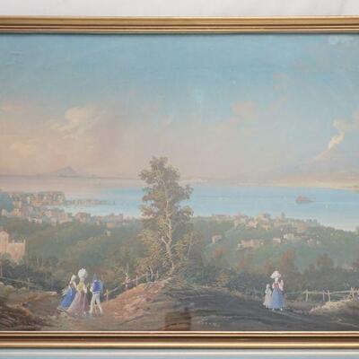 19th c ITALIAN SCHOOL NAPLES GOUACHE